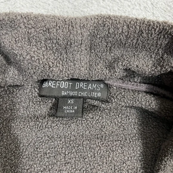 Barefoot Dreams Cardigan Sweater Womens XS Brown Bamboo Blend Chic Lite Pockets - Picture 4 of 9